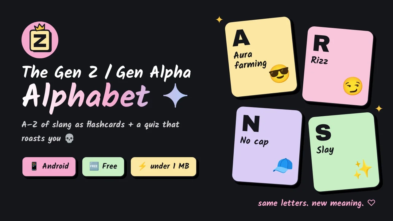 Gen Z Alphabet launch banner