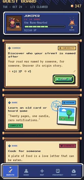 Today's quests