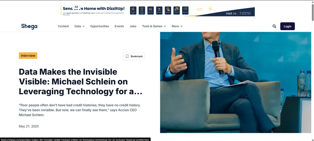 Shega Digital Media website