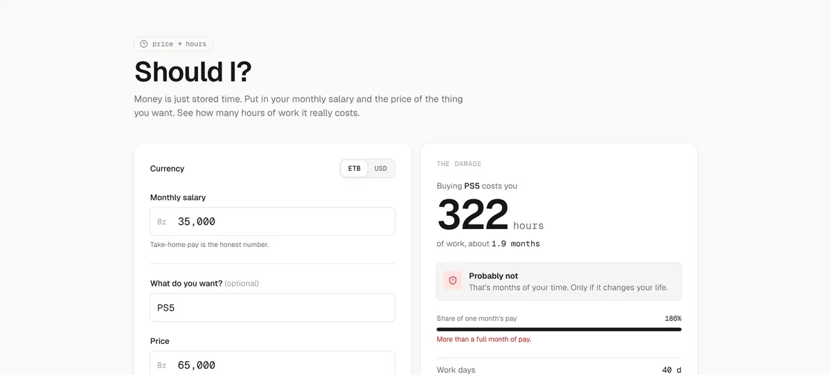 Should I? website